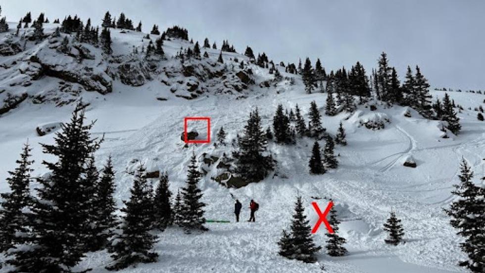 This image shows the site of the December 26 accident on Berthoud Pass