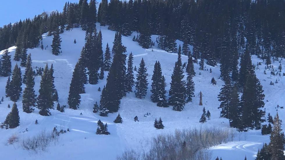 Large skier-triggered avalanche in the Aspen zone