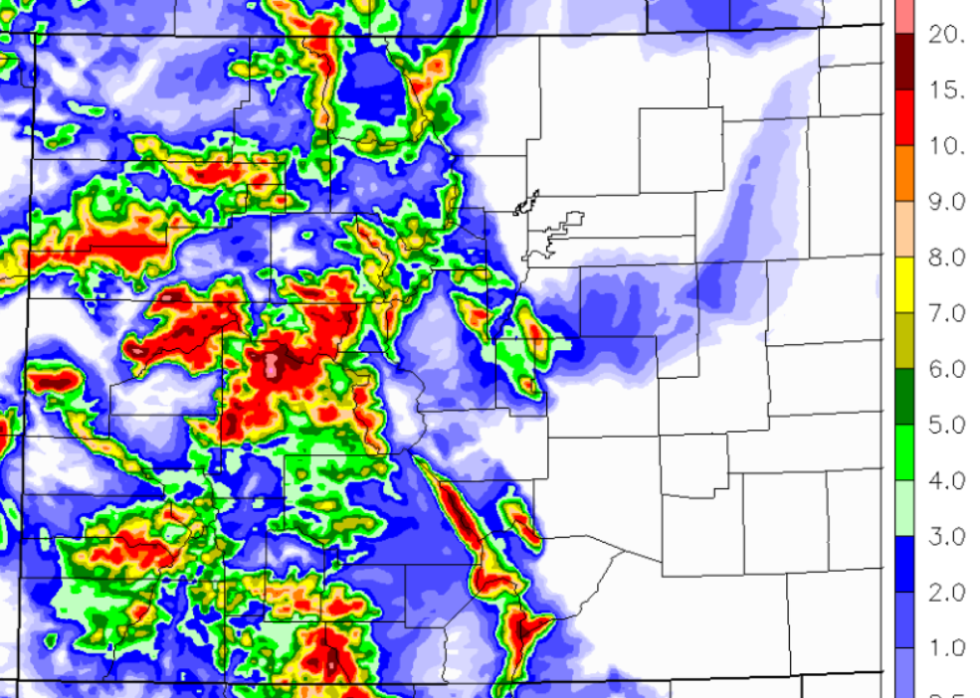 Example of output from CAIC WRF HiRes