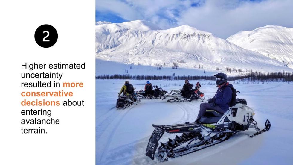 Slide showing snowmobiles on snow