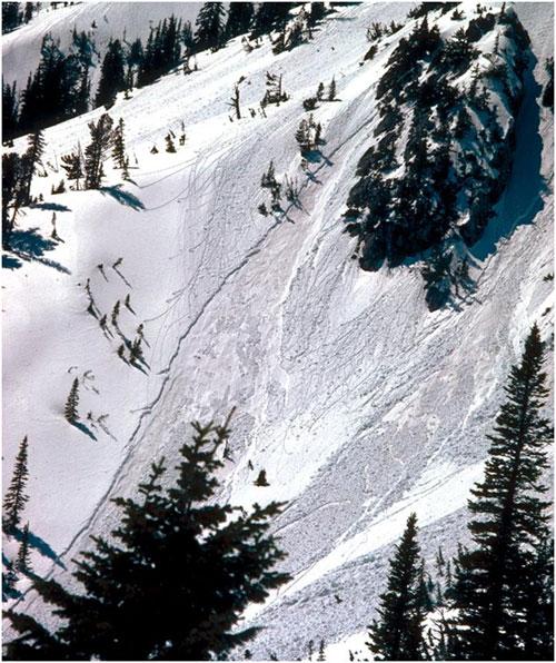 Several loose wet avalanches, and lots of pinwheels and roller balls.